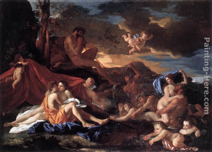 Acis and Galatea painting - Nicolas Poussin Acis and Galatea art painting